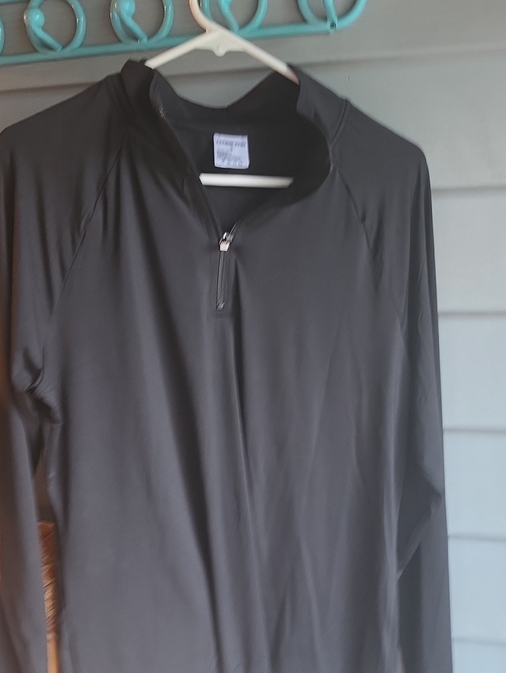 Black Quarter-Zip Lightweight Pullover Lands End